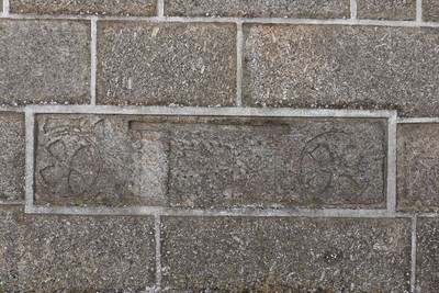 Pedra gravada na igreja matriz do Sabugal