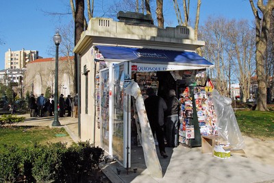 Quiosque na Praça do Marquês de Pombal