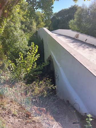Vista para os quatros arcos da Ponte de Alcource do lado montante.jpg